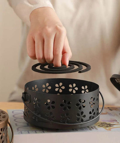 Portable Mosquito Coil Tray Holder Home Insect Repellent Anti-fire Sandalwood Incense Burner Box Anti-Mosquito Supplies - MarvelouStoree