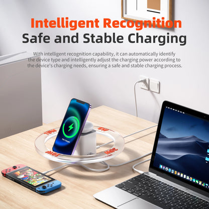 Wireless Charger QERE Mobile Phone Magnetic Station Fast Charging Safe Multi-functional Portable Foldable Mini  Wireless Charger