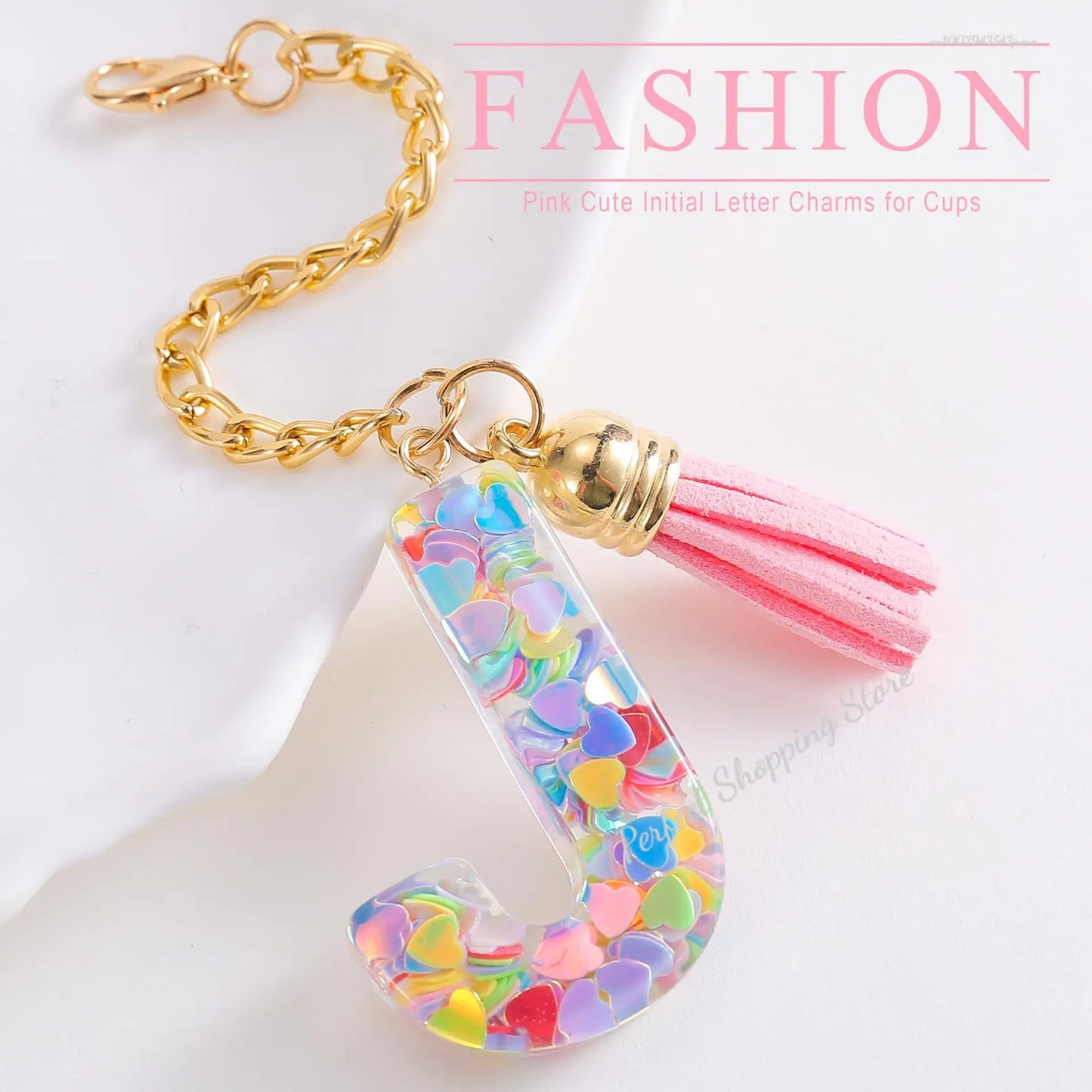 1 PCS Letter Charm for Stanley Cup Accessories Cute Initial Keychain Handle Charm for Stanley Tumbler for Women Girls 물병