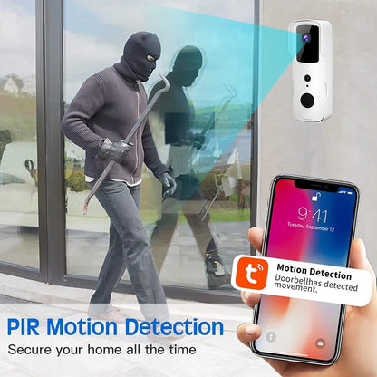 1080P WIFI Video Doorbell Tuya Smart Home Door Bell Wireless Security Camera Doorbell SmartLife APP PIR Motion Detection