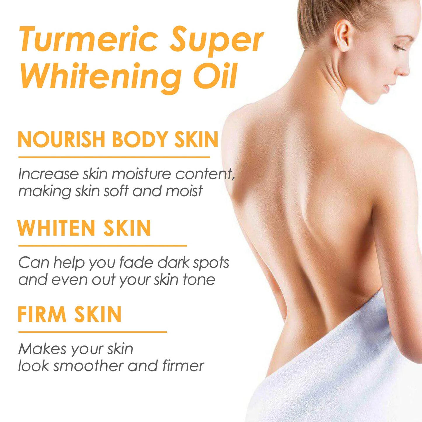 Turmeric Essential Oil Body Massage Deep Hydration Diffuser Aromatherapy Brightening Moisturizer Nourishing Smoothing Skin Care