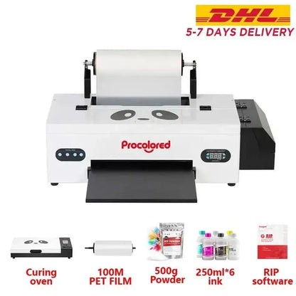 New! DTF Transfer Printer A3+ L1800 DTF Printer T Shirt Printing Machine With Curing Oven for Clothes Hoodies Jeans