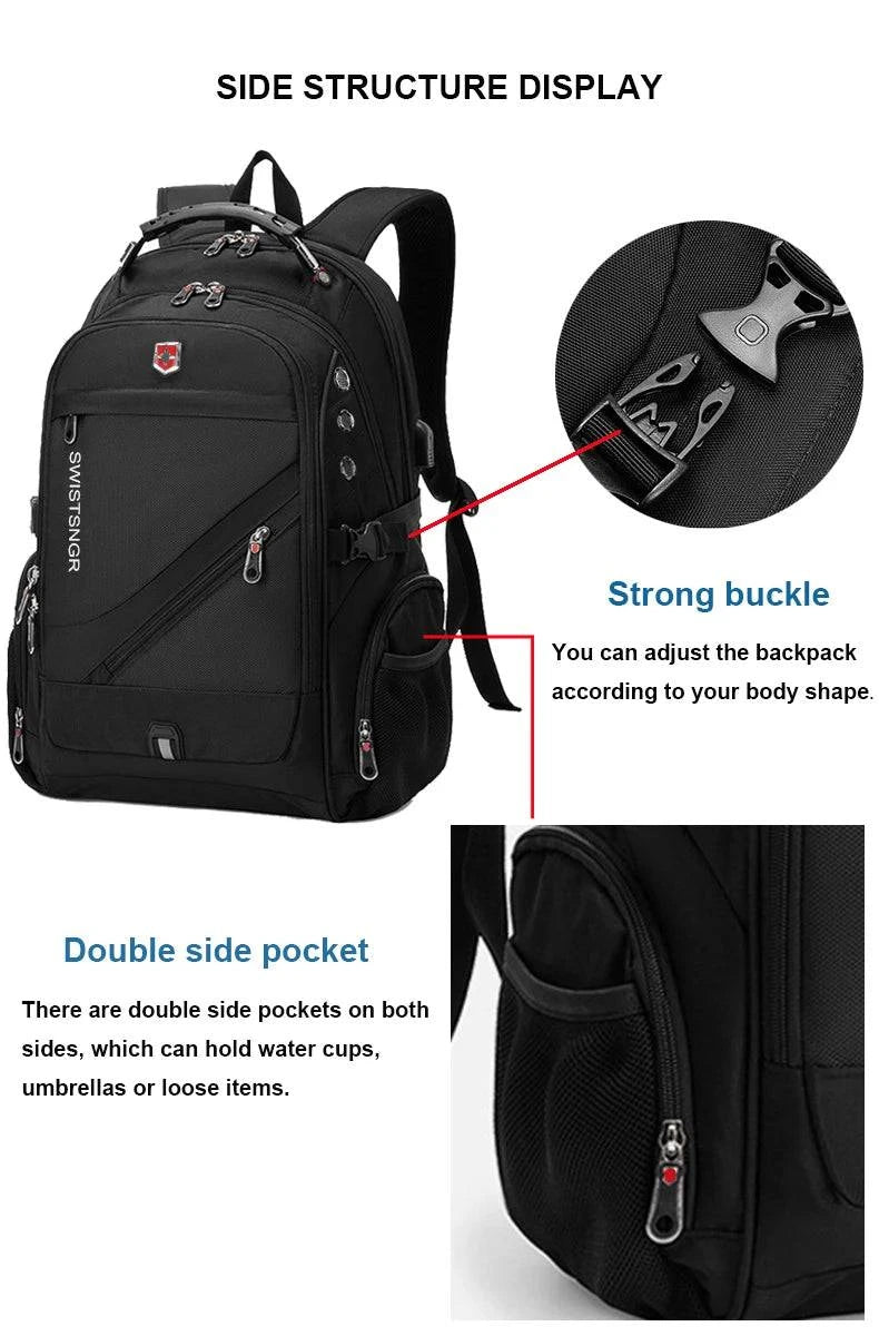 2024 Waterproof 17/20 Inch Laptop Backpack Men Airplane Travel Backpack Women Oxford Rucksack Male School Bag modern Mochila