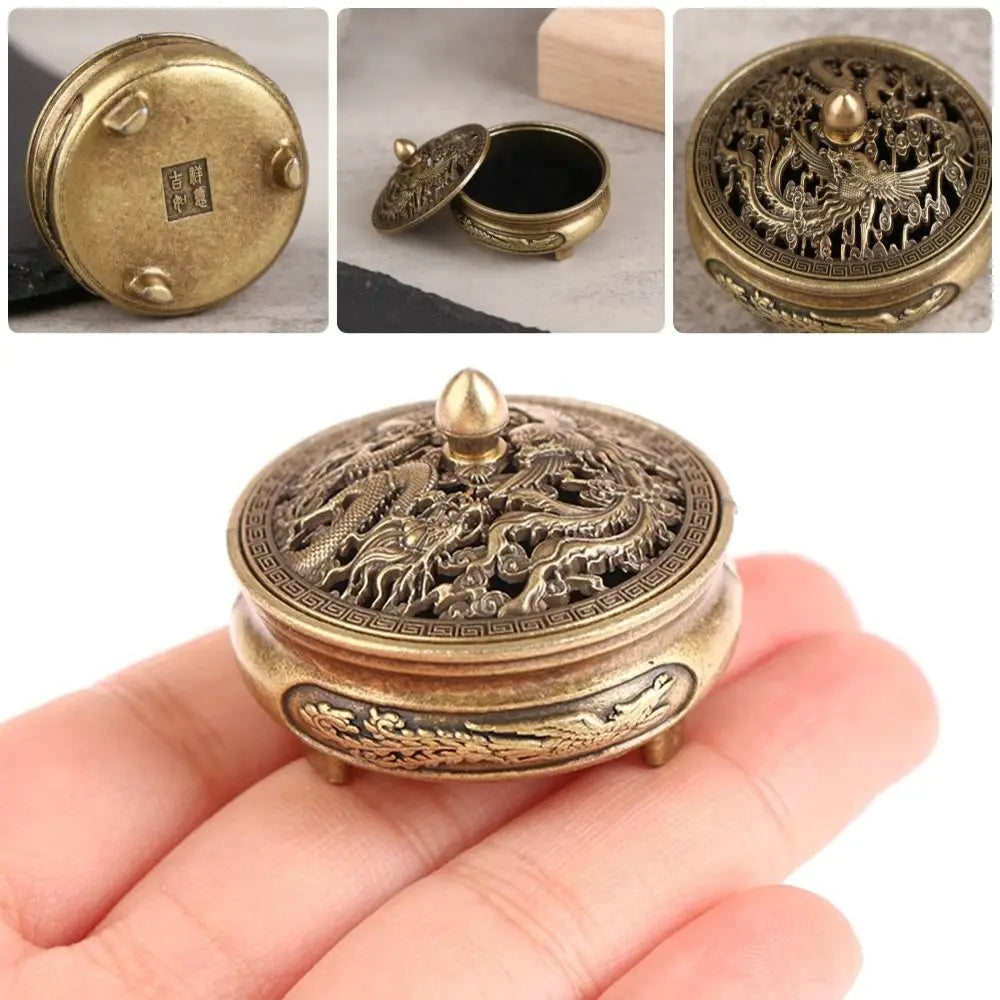 1Pcs Alloy Incense Stick Burner Home Office Decoration House Furnishings Lotus Incense Censer Unique Sandalwood