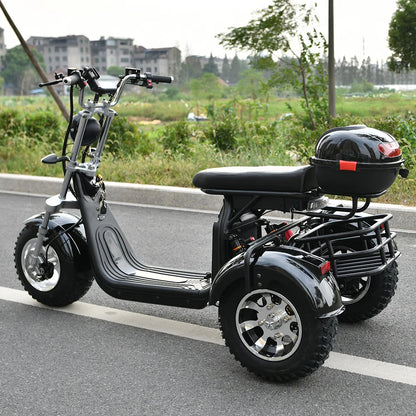 Adult Electric 3 Wheel Scooter 2000W Motor Max Speed 35-45KM/H Max Load 250KG 18 Inch Off road Fat Tire Electric Scooter