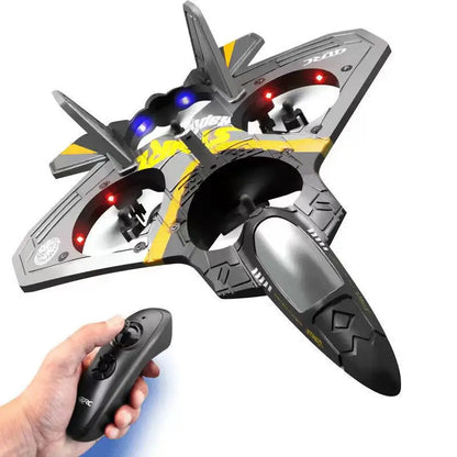 V17 Kid Electric RC Airplane Fly Glider Aeroplane 2.4G Remote Control Mini Drone Brushless Foam Fighter Jet Hover 4DRC Toy Gift