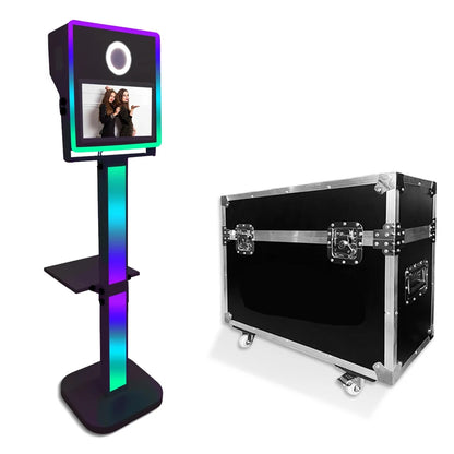 Portable Magic Mirror Photo Booth shell 15.6 Inch Touch Screen DSLR camera Photo Booth kiosk Selfie for Weddings Party Events ﻿