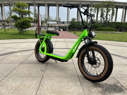 New Arrival Green Electric scooter 1000W electric scooter 20inch  fat tire big wheel electric beach scooter