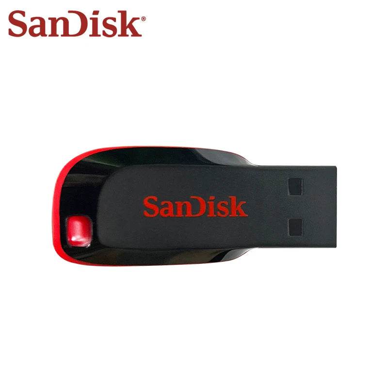 SanDisk Cruzer Blade USB 2.0 CZ50 USB Flash Drive 128GB 64GB 32GB 16GB Original Pendrive basic storage Memory Stick U Disk - MarvelouStoree