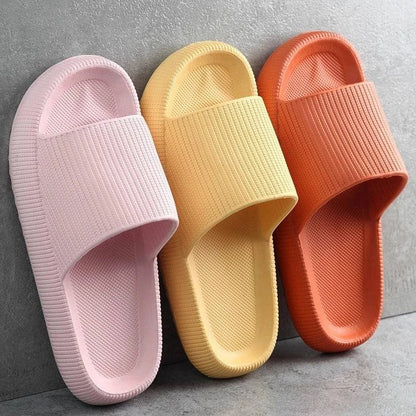 Thick Platform Bathroom Home Slippers Women Fashion Soft Sole EVA Indoor Slides Woman Sandals 2023 Summer Non-slip Flip Flops - MarvelouStore