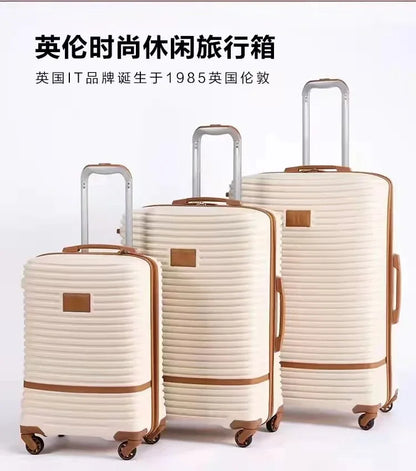 TRAVEL TALE 20"24"28" Inch 3 Piece Travel Suitcase Set ABS Trolley Case Designer Luggage Set On Wheels