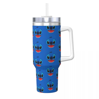 Custom Stitch Stainless Steel Tumbler Travel Mugs Cup Large Coffee Mug Portable Cold Drink Milk Tea Water Bottle