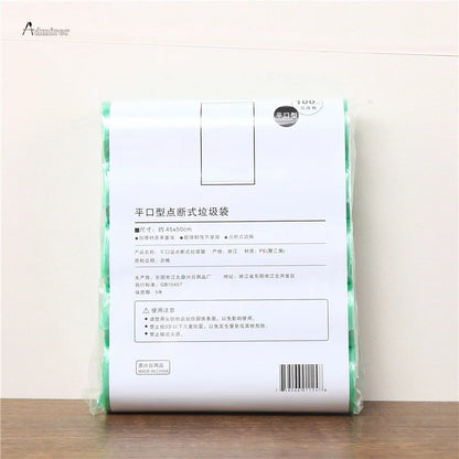 5 Rolls 1 Pack 100Pcs Household High Quality Disposable Trash Pouch Kitchen Storage Garbage Bags Cleaning Waste Bag Plastic Bag