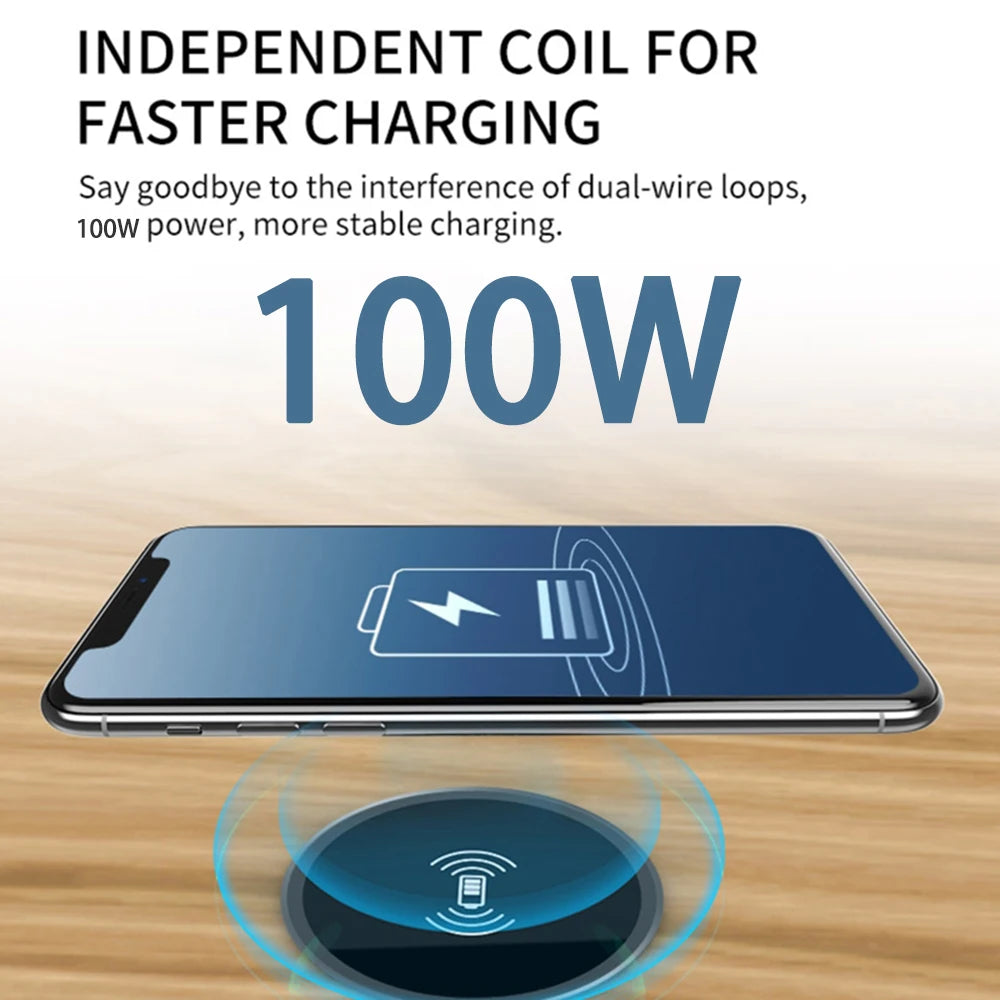 15W Built in Desktop Wireless Charger Desktop Furniture Embedded Fast Wireless Charger Charging For QI 13 /12 Galaxy S22 S20U