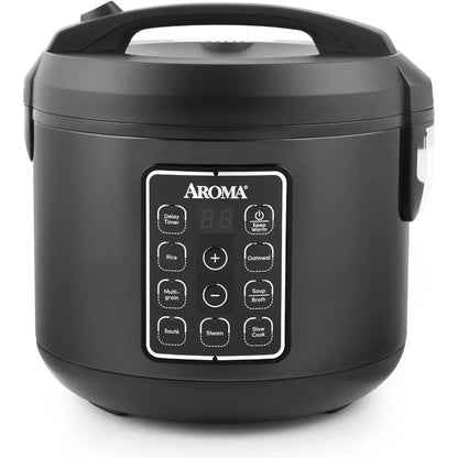 Rice Cooker 12-Cup (Cooked), Digital Rice & Grain Multicooker, Programmable Digital Controls with Automatic Keep Warm Mode