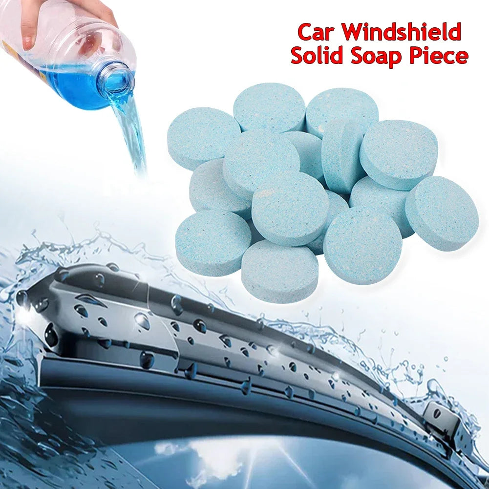 10PCS Car Windshield Cleaner Car Effervescent Tablet Glass Water Solid Cleaner Universal Automobile Accessories Spray Cleaner