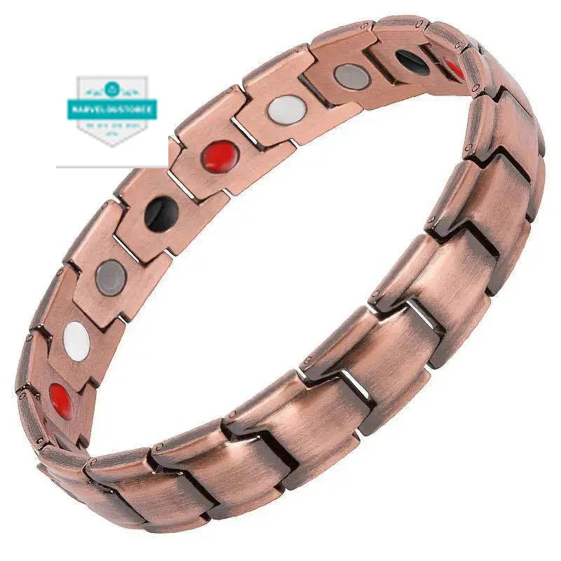 Healing Healthy Copper Magnetic Bracelet for Men Arthritis Pain Relief Bio-Energy Blood Pressure Bracelet Health Bangle Jewelry