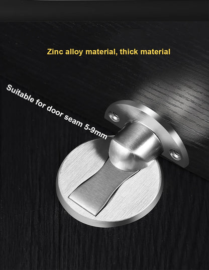 TFAAI Magnetic Door Stopper Floor Mount Invisible Door Stops Heavy Duty Self Adhesive Wall Protector for Home Bedroom Doorstop