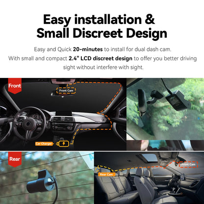 DDPAI Z40 Dash Cam Car Camera Recorder Sony IMX335 1944P HD Video GPS Tracking 360 Rotation Wifi DVR 24H Parking Protector