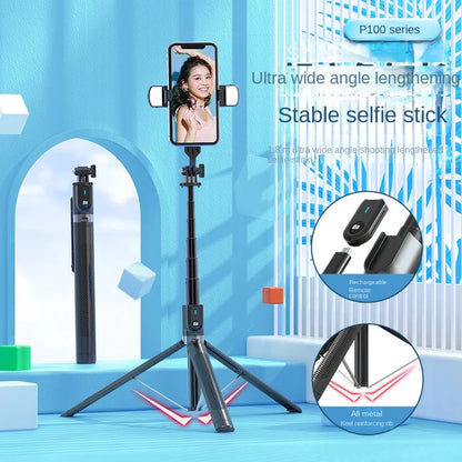 Selfie Stick 1.8m Lengthen Phone Tripod Portable Telescopic Pole Wireless Bluetooth Tripod Stand with Remote Control warranty