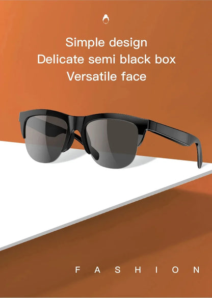 Smart Bluetooth V5.3 Sunglasses Glasses Call Outdoor Sports Headphones HIFI Black Technology Anti-touch UV For Men And Women