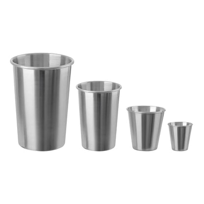 30/70/180/320ML Mini Glasses Stainless Steel Metal Beer Cup Wine Cups For Portable Drinkware Set Kitchen Accessories 1PC