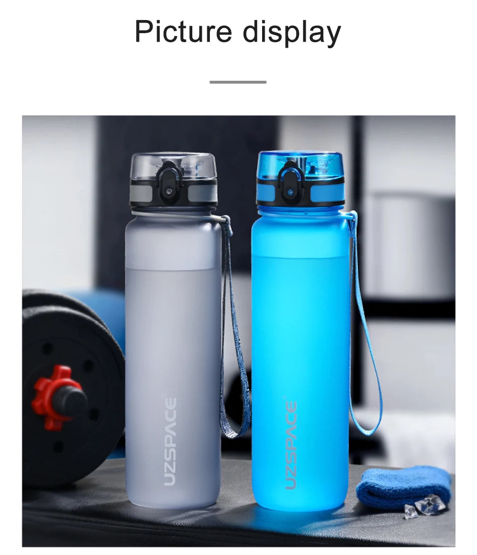 Hot Sale 500/1000ML Sports Water Bottle Shaker Outdoor Travel Portable Leakproof Drinkware Tritan Plastic Drink Bottle BPA Free