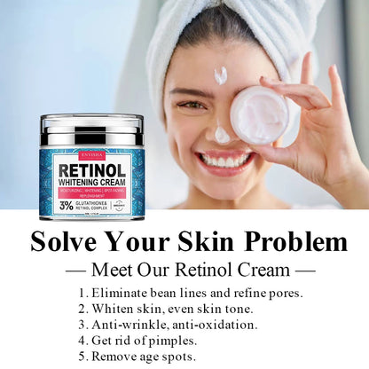 ENVISHA Neck Retinol Face Cream Vitamin Collagen Whitening Anti-Wrinkle Aging Moisturizer Skin Care Hyaluronic Acid Whitening