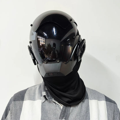 Cyberpunk Mask Helmet Cosplay Mask Functional Wind Technology Sense Full Face Hood Bouncy DJ Bar