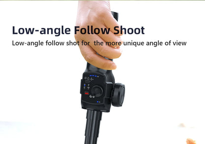 3-Axis Gimbal Foldable Mobile Phone Stabilizer with Selfie Stick for Smartphone Anti-shake Gimbal with Extension Rod for Vlog