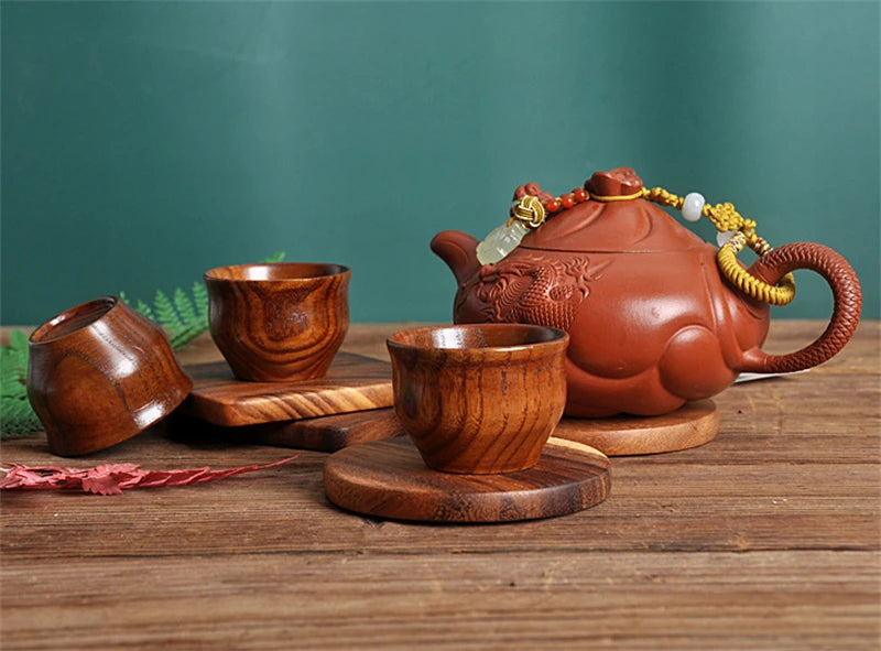 Wooden Big Belly Cups Handmade Natural Spruce Wood Cups Beer Tea Coffee Milk Water Cup Kitchen Bar Drinkware for Kitchen