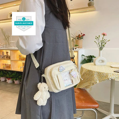 New Kawaii Bag Girls 2024 New JK Transparent Bag Small Crossbody Bag For Women Purses and Handbags Shoulder Bag Itabag Bolso