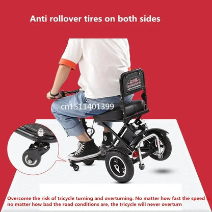 48V12A40-50KM Folding Electric Tricycle for Products Adult Motorcycle for Seniors Mobility Scooters disabled Three Wheeler Trike