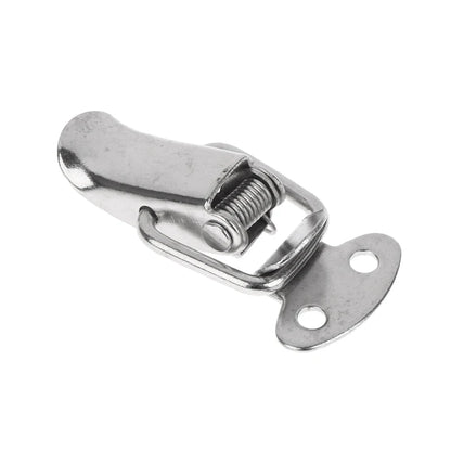 4PCS Stainless Steel Mini Lock Cabinet Boxes Spring Loaded Latch Catch Toggle Clamp Hasp For Chest Box Gift Suitcase Case