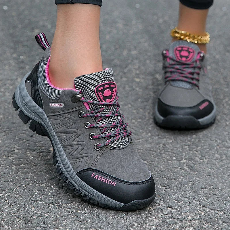 Women Hiking Shoes Outdoor Waterproof Sneakers Non Slip Walking Shoes Comfortable Footwear Climbing Boots Sports Shoes for Waman