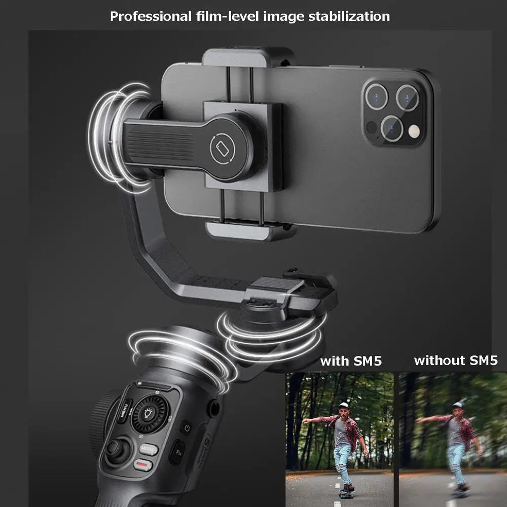 Zhiyun Smooth 4 3-Axis Focus Pull & Zoom Capability Handheld Gimbal Stabilizer for Smartphone Like iPhone X 8 7 Plus 6 Plus Sams