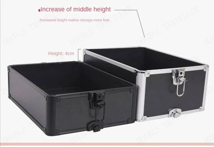 Multi-functional New Trolley cosmetic bag,rolling luggage Makeup Toolbox case Cosmetic Bags on Wheel,Nail tattoo trolley box bag - MarvelouStore