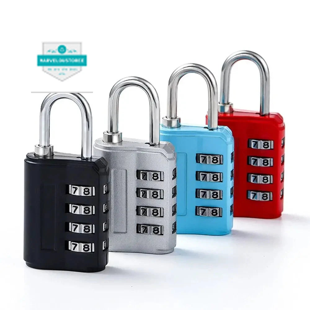 New Concept Color 4 Digit Combination Lock Anti-theft Safely Code Lock Travel Luggage Suitcase Lockers Zinc Alloy Padlock