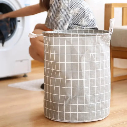 1pc Round Dirty Clothes Basket, Laundry Basket, Portable Dirty Clothes Hamper