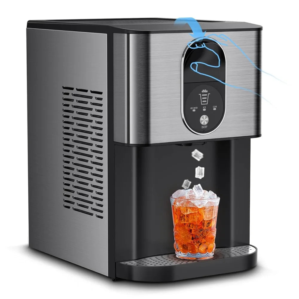 Nugget Ice Maker Dispenser, Self Dispensing Pellet Ice Maker, 44lbs/24H,