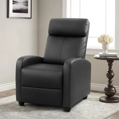 Massage Recliner Chair for Living Room Adjustable PU Leather Reclining Chair Home Theater Seating Modern Single Sofa for Adults