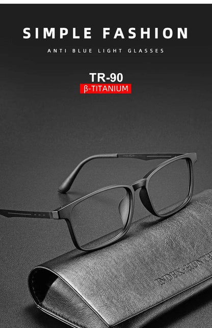 High Quality UltraLight Titanium Alloy Anti Blue Ray Reading Glasses for Man Woman Hyperopia Presbyopia Glasses +100 +200 +250 - MarvelouStoree