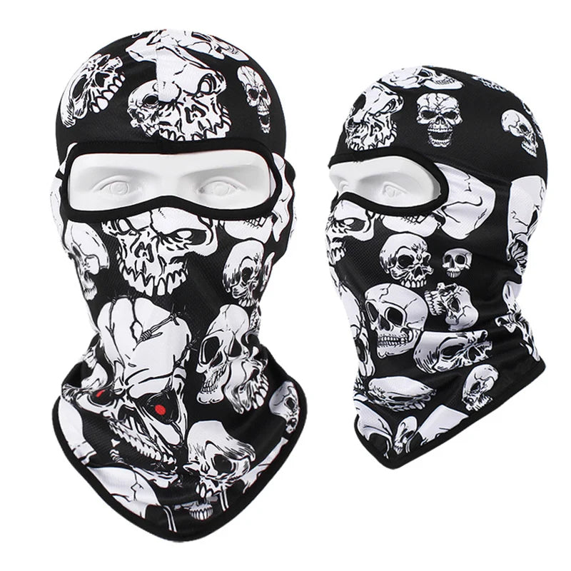 Motorcycle Headgear Cap Men Balaclava Multi-function Skull Face Mask MTB Bicycle Full Face Cover Shield Sunscreen Women Headwear