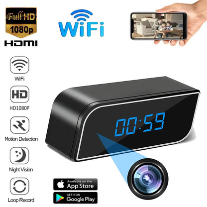 New wireless clock with WiFi, high-definition 1080P network, motion detection night vision, baby safety protection