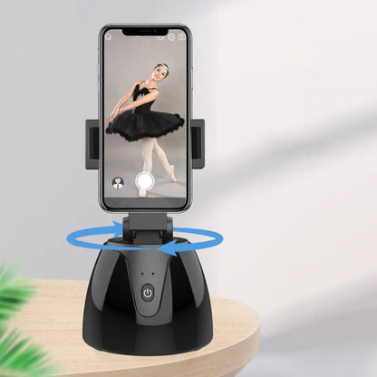 Auto Smart Shooting Selfie Stick 360 Degree Rotation Phone Holder Face Tracking Camera Tripod Head Live Vlog Video Recording