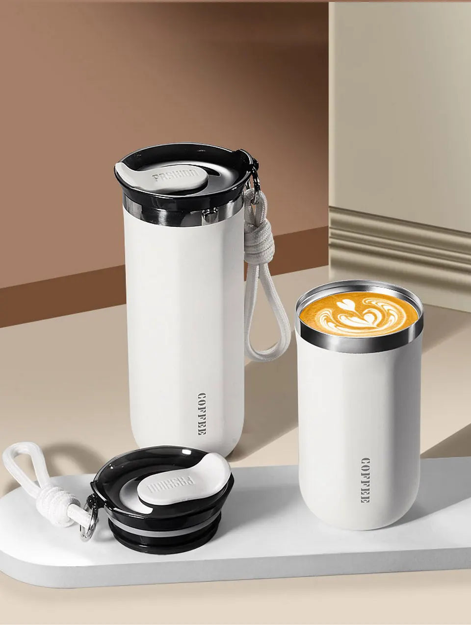 Thermal Mug Thermos For Coffee Tumbler Cup Water Bottle Stainless Steel Insulated Vacuum Flasks Leakproof For Travle Drinkware