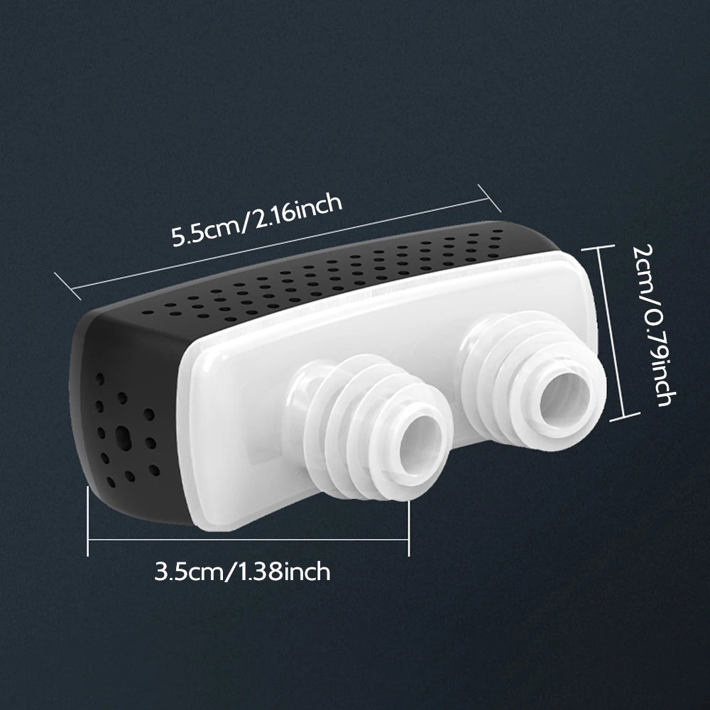 Electric Anti Snorer For Adults Sleep Aid Anti Stop Snore Nose Clip Silicone Nasal Plug Apnea Aid Device Anxiety Relieve Sleep