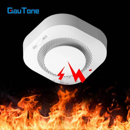 Gautone Independent Smoke Alarm Fire Protection Smokehouse Home Security System Smoke Detector - MarvelouStoree