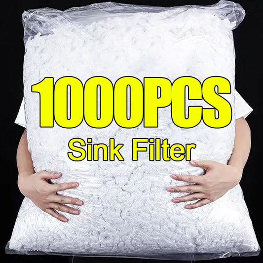 30/1000pcs Disposable Sink Filter Mesh Bags Kitchen Sink Strainer Drain Hole Anti-blocking Garbage Bag Sink Drainage Garbage Net