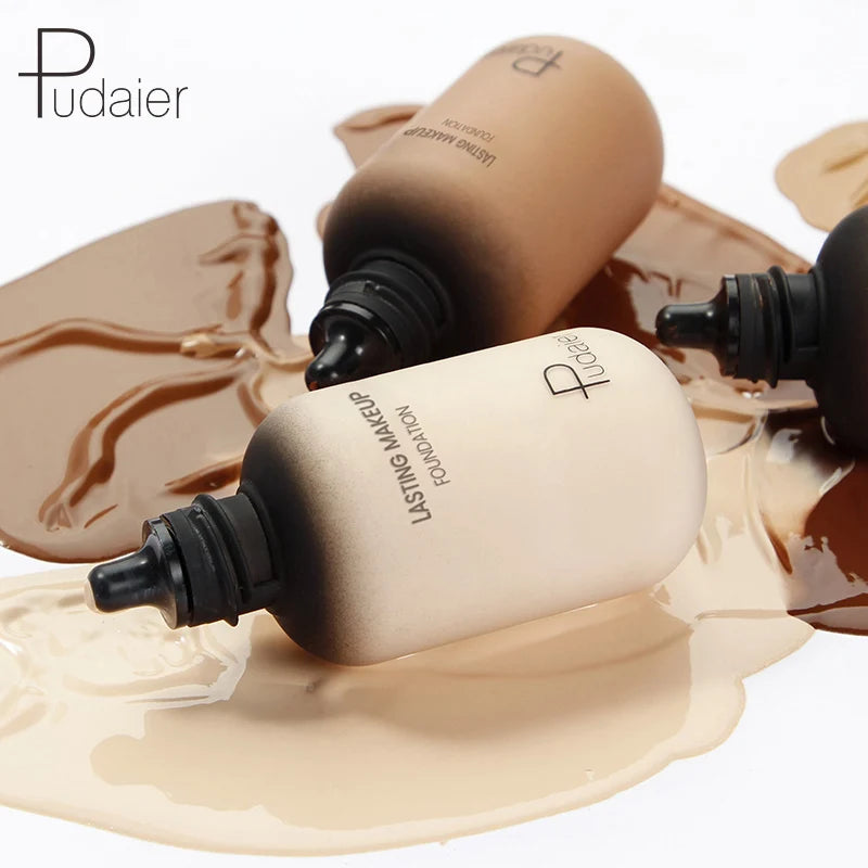 Pudaier 40ml Professional Concealing Makeup Matte Tonal Base Liquid Cosmetics Foundation Cream For Face Full Coverage